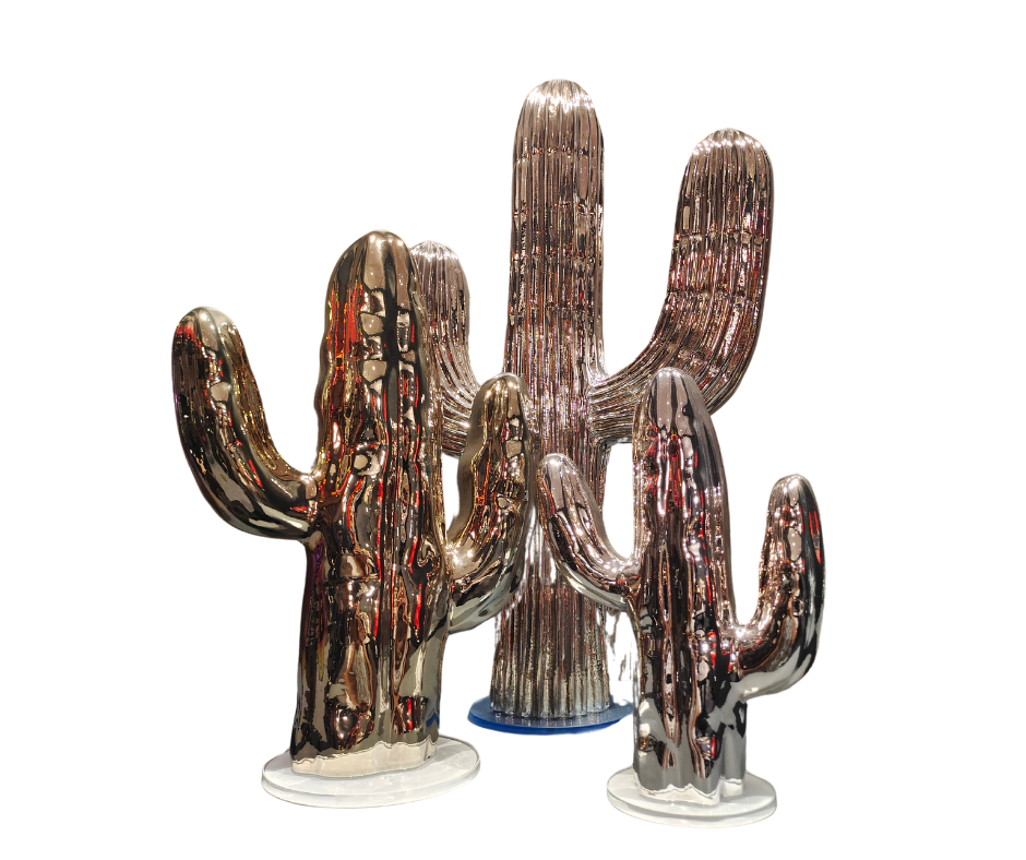 Cactus Shape Chrome (Small/Medium/Large) - Country of Origin: Italy