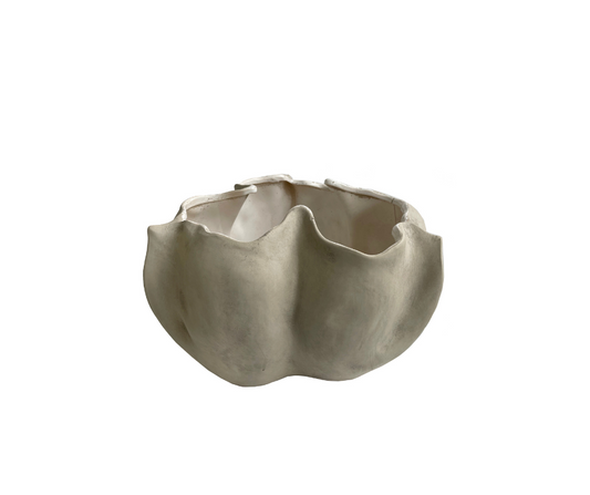 Ceramic pod pot grey d33,5;h22,5cm - Country of Origin : Estonia