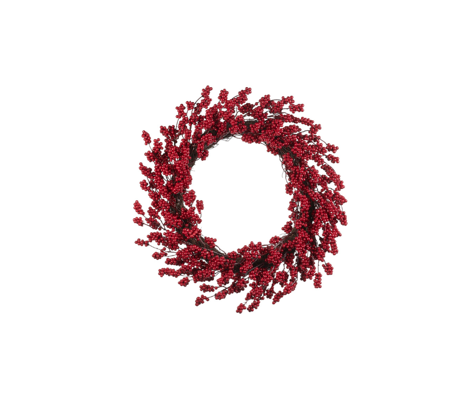 Berry Cluster Wreath - Country of Origin : Belgium