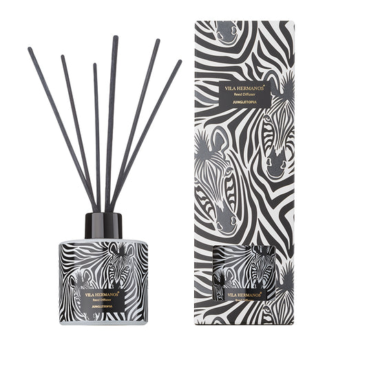 Jungletopia Zebra Reed Diffuser - 100ml - Country of Origin: Spain