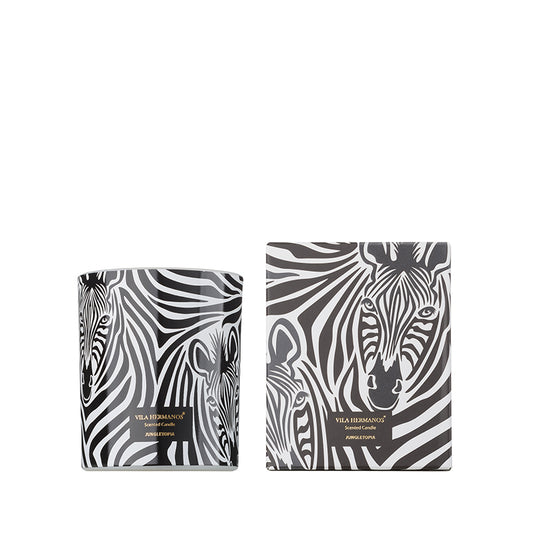 Zebra Jungletopia Candle in Jar - 650gr - Country of Origin: Spain